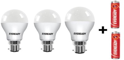 EVEREADY 9 W, 12 W, 7 W Standard B22 D LED Bulb(White, Pack of 3)