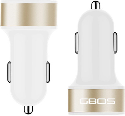 

GBOS 4.2 Amp Turbo Car Charger(White)