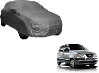 MOCKHE Car Cover For Hyundai Santro Xing (Without Mirror Pockets)(Grey)