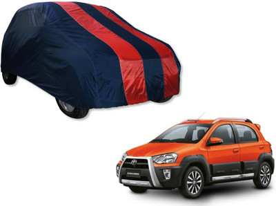 MOCKHE Car Cover For Toyota Etios Cross (Without Mirror Pockets)(Blue, Red)