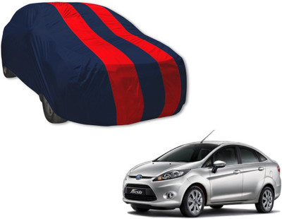 MOCKHE Car Cover For Ford Fiesta Classic (Without Mirror Pockets)(Blue, Red)