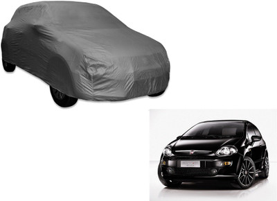 MOCKHE Car Cover For Fiat Punto Evo (Without Mirror Pockets)(Grey)