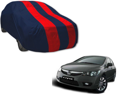 MOCKHE Car Cover For Honda Civic (Without Mirror Pockets)(Blue, Red)