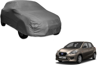 MOCKHE Car Cover For Datsun Go (Without Mirror Pockets)(Grey)