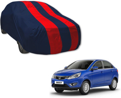 MOCKHE Car Cover For Tata Zest (Without Mirror Pockets)(Blue, Red)
