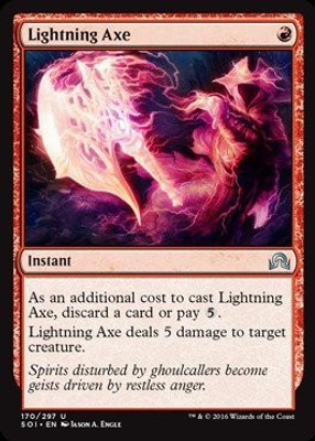 

Magic: the Gathering Lightning Axe Shadows Over Innistrad(Red)