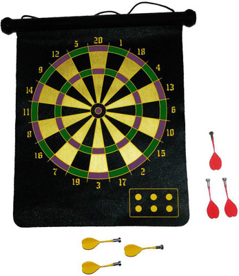 

Crack4Deal Magnetic & Reversible Dart Board Two-Sides Dart (Multicolor) Steel Tip Dart(Multicolor, Pack of1)