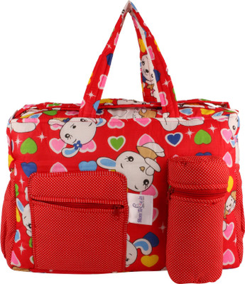 

MomToBe Printed Diaper Bag(Red)