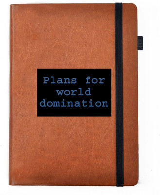 

Hamee A5 Notebook(Designer Printed Brown Leather A5 Notebook - 200 pages, A5 size Entrepreneur Spirit, Multicolor)