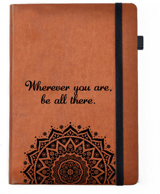 

Hamee A5 Notebook(Designer Printed Brown Leather A5 Notebook - 200 pages, A5 size We'll Be There, Multicolor)