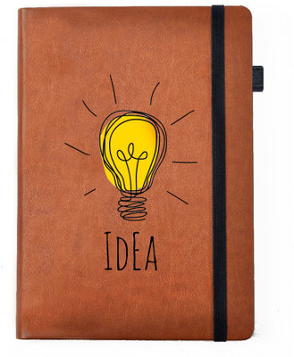 

Hamee A5 Notebook(Designer Printed Brown Leather A5 Notebook - 200 pages, A5 size Idea, Multicolor)