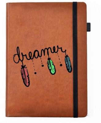 

Hamee A5 Notebook(Designer Printed Brown Leather A5 Notebook - 200 pages, A5 size Dreamer, Multicolor)