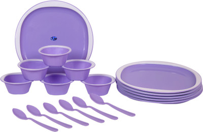 

Rich Craft International Pack of 18 Dinner Set(Plastic)