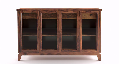 

Urban Ladder Akira Sideboard XL Solid Wood Display Unit(Finish Color - Teak)