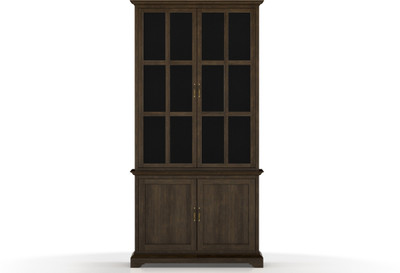 

Urban Ladder Eleanor Display Cum Crockery Cabinet Solid Wood Display Unit(Finish Color - Vintage Brown Oak)
