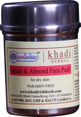 Khadi Rishikesh Herbal Sandal & Almond Pack Of 3 Face Pack Each 50 gms(50 g)