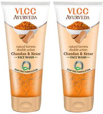 VLCC Ayurveda Natural Fairness Double Action Chandan & Kesar Face wash Face Wash(100 ml)