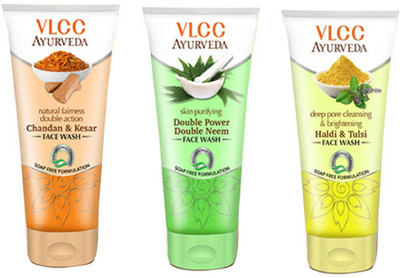 

VLCC Vlcc Ayurveda Face Wash Pack Of 3 Face Wash(100 ml)