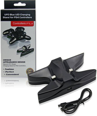 

Microware UFO LED- PS4 dual charging station (Black) Gaming Accessory Kit(Black, For PS4)