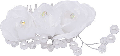 

The Ethnic Wears Floral Hair Clip(White)