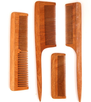 

The Indus Valley Wood Comb Family Pack - Set of 4 (Neem Wood | Hand Made | 100% Natural)