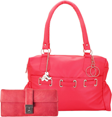 

Lady bar Shoulder Bag(Pink, Pink)
