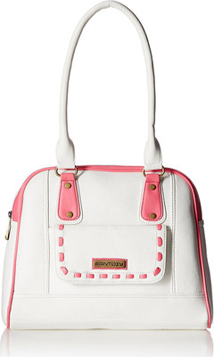 

Fantosy Hand-held Bag(White, Pink), Pink;white