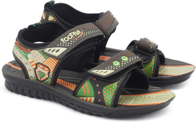 

Footfun by Liberty Boys & Girls Slip-on Sports Sandals(Green, Olgreen