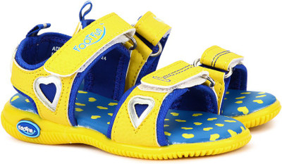 

Footfun by Liberty Boys & Girls Velcro Strappy Sandals(Yellow