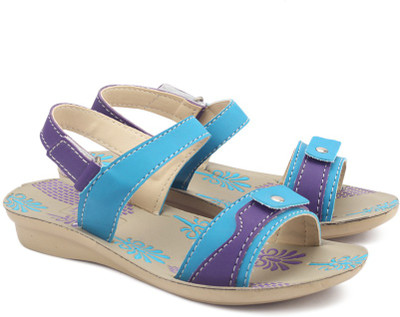 

Footfun by Liberty Boys Velcro Strappy Sandals(Blue