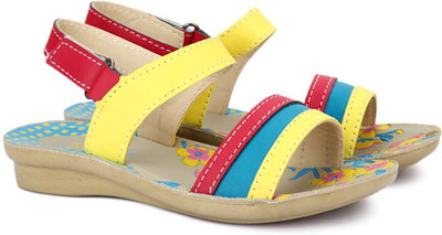 

Footfun by Liberty Boys & Girls Velcro Strappy Sandals(Pink