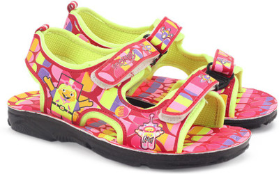 

Footfun by Liberty Boys & Girls Velcro Sports Sandals(Pink, P.green
