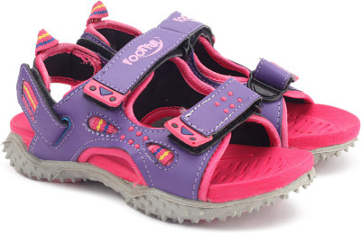 

Footfun by Liberty Boys & Girls Velcro Sports Sandals(Purple