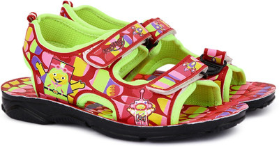 

Footfun by Liberty Boys & Girls Velcro Strappy Sandals(Green, P.green