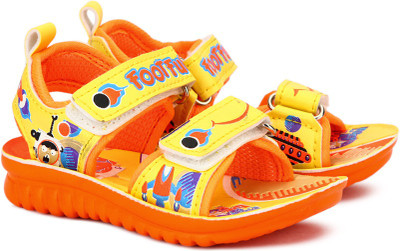 

Footfun by Liberty Boys & Girls Velcro Strappy Sandals(Yellow