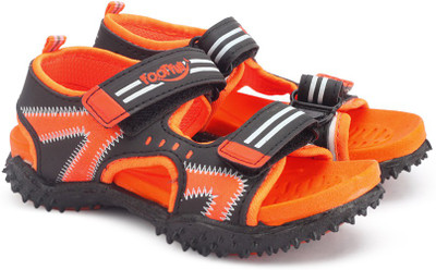 

Footfun by Liberty Boys & Girls Velcro Sports Sandals(Orange