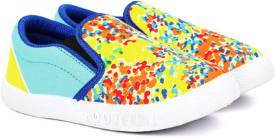 

Footfun by Liberty Boys & Girls Slip on Running Shoes(Yellow