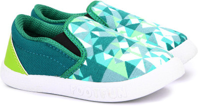 

Footfun by Liberty Boys & Girls Slip on Running Shoes(Green