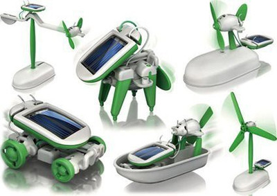 

Solar Educational Kit 6 In 1 Educational Solar Kit Build Your Own Science Toy Diy(Multicolor)
