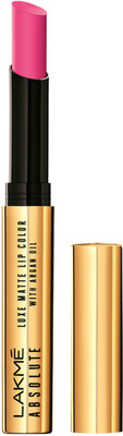 

Lakme Absolute Luxe Matte Lip Color with Argan Oil(Grand Fuchsia, 2 g)