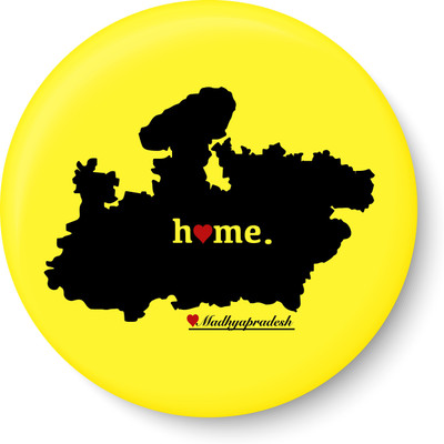 

Peacockride Madhya Pradesh Home Love Fridge Magnet Fridge Magnet Pack of 1(Multicolor)