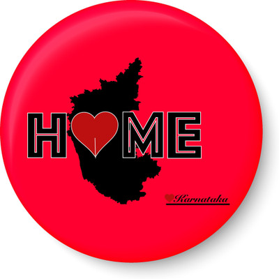 

Peacockride Karnataka Home Love Fridge Magnet Fridge Magnet Pack of 1(Multicolor)