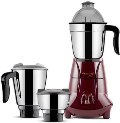 

Butterfly Jet 3 750 W Mixer Grinder(Cherry Red, 3 Jars)