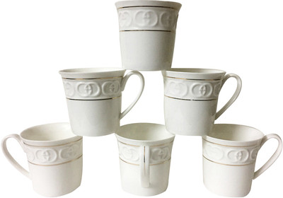 

Pearl P-6079 Bone China(White, Pack of 6)