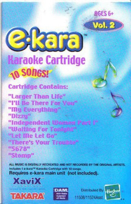 

Xavix E Kara Karaoke Cartridge Volume 2(Multicolor)