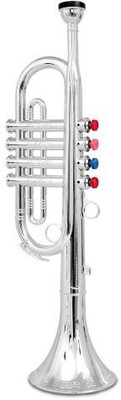 

Bontempi Toy Trumpet Horn for Kids(Silver)