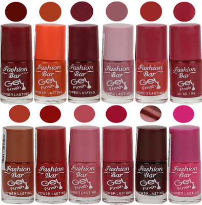 

Fashion Bar Exclusive Color Range Nail Polish Set of 12 Brown(Pack of 12)