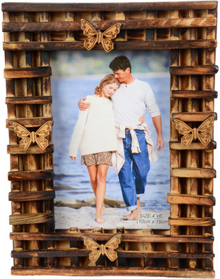 

M J Style Wood Photo Frame(Brown, 1 Photos)