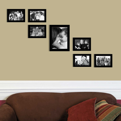 

Elegant Arts & Frames Generic Photo Frame(Black, 7 Photos)