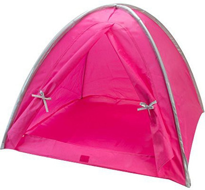 

Sophia's Doll Tent in Hot Pink & Silver Trim(Pink)